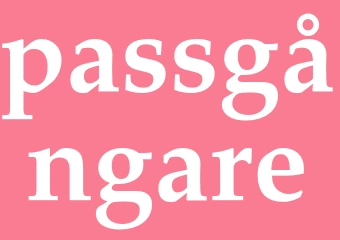 Synonym passgångare