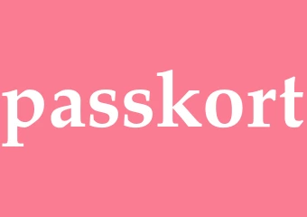 Synonym passkort