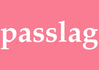 Synonym passlag