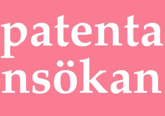 Synonym patentansökan