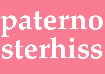 Synonym paternosterhiss
