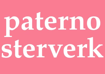 Synonym paternosterverk
