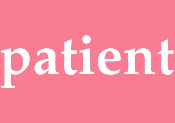 Synonym patient