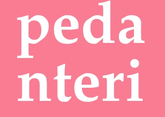 Synonym pedanteri