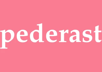 Synonym pederast