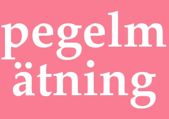 Synonym pegelmätning