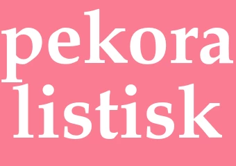 Synonym pekoralistisk