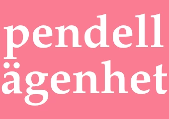 Synonym pendellägenhet