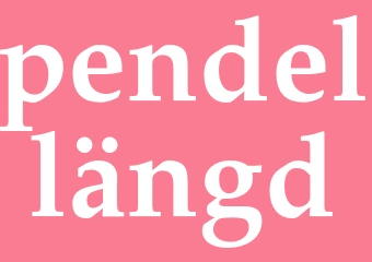 Synonym pendellängd
