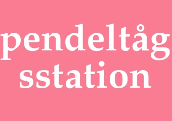 Synonym pendeltågsstation