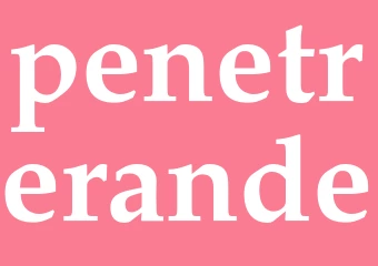 Synonym penetrerande