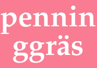 Synonym penninggräs