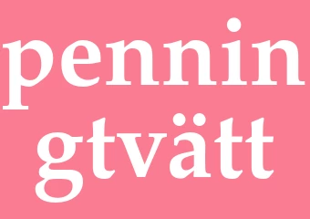 Synonym penningtvätt