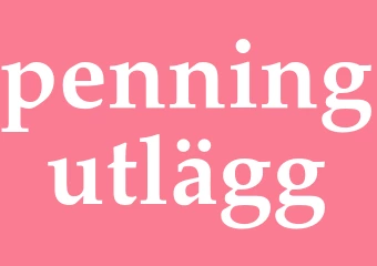 Synonym penningutlägg