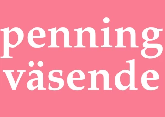 Synonym penningväsende