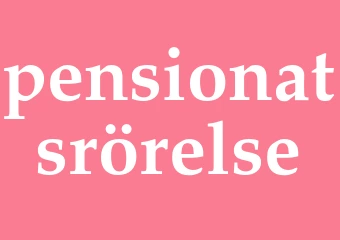 Synonym pensionatsrörelse