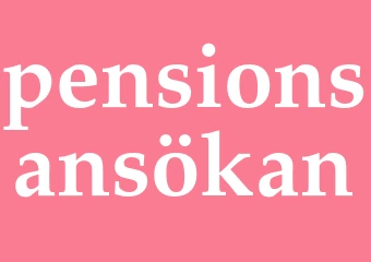 Synonym pensionsansökan