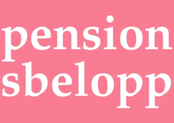 Synonym pensionsbelopp
