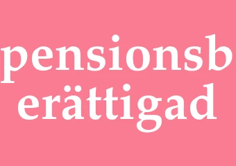 Synonym pensionsberättigad