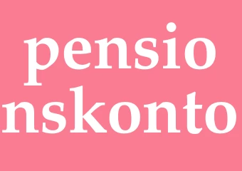 Synonym pensionskonto