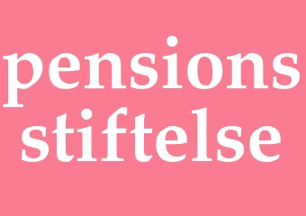 Synonym pensionsstiftelse