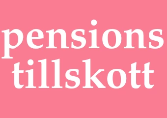 Synonym pensionstillskott