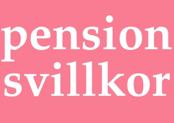 Synonym pensionsvillkor