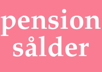 Synonym pensionsålder