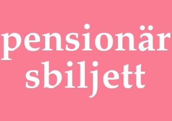 Synonym pensionärsbiljett