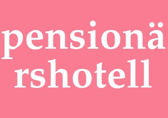 Synonym pensionärshotell