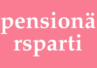 Synonym pensionärsparti