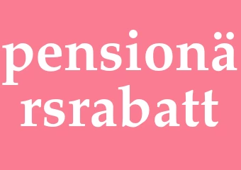 Synonym pensionärsrabatt