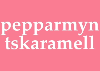 Synonym pepparmyntskaramell