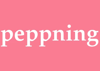 Synonym peppning
