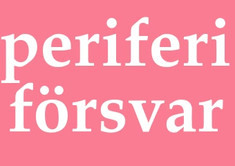 Synonym periferiförsvar