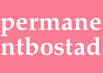 Synonym permanentbostad