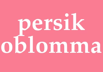 Synonym persikoblomma