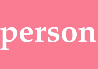 Synonym person