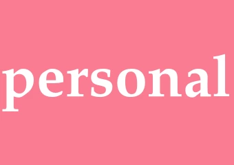 Synonym personal