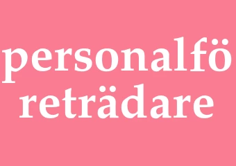 Synonym personalföreträdare
