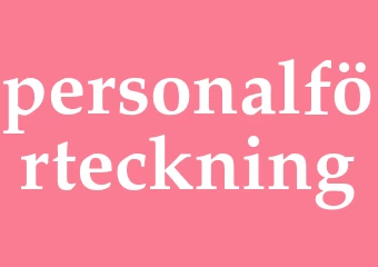 Synonym personalförteckning