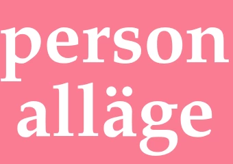 Synonym personalläge