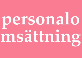Synonym personalomsättning