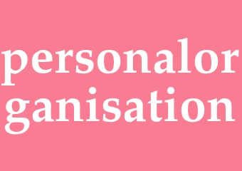 Synonym personalorganisation