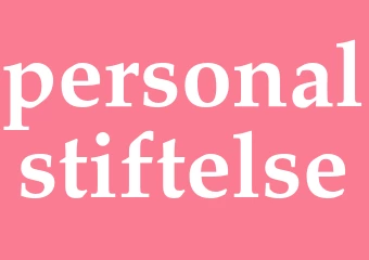 Synonym personalstiftelse