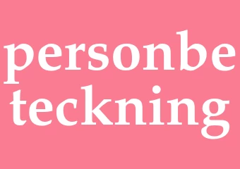 Synonym personbeteckning