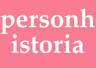 Synonym personhistoria