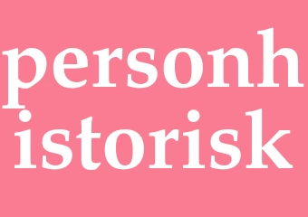 Synonym personhistorisk