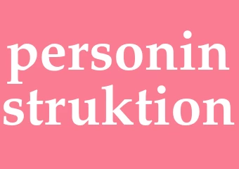 Synonym personinstruktion