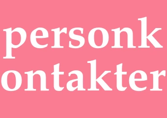 Synonym personkontakter